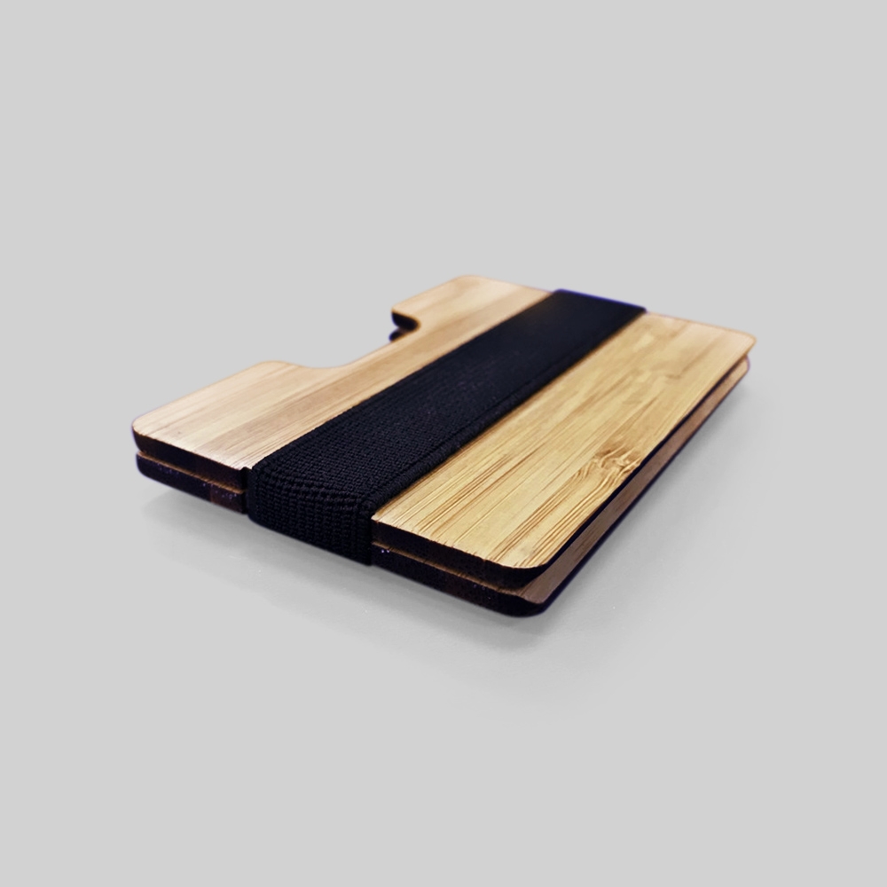Bamboo Credit Card Holders with Money Clips